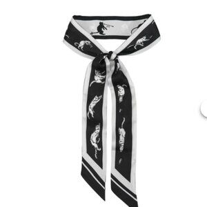 Antics Skinny Scarf - Black/White